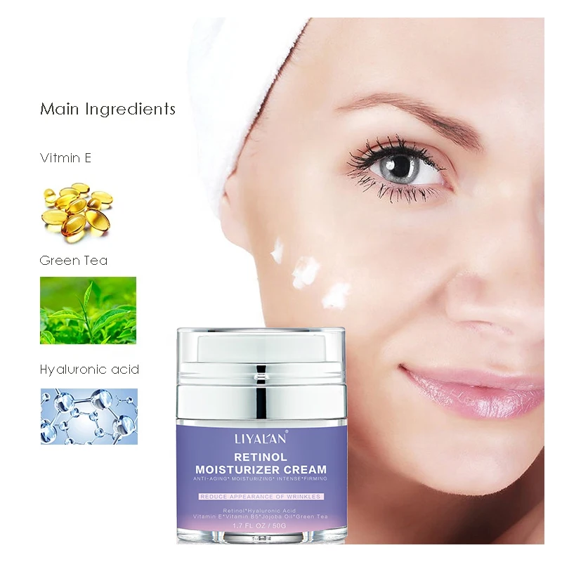 Private Label Anti Aging Anti-Wrinkle Facecream Skin Care Natural Vitamin A Moisturizing Whitening Face Cream