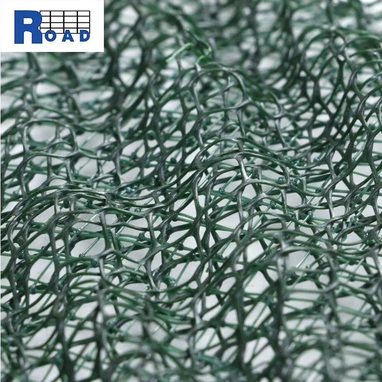 HDPE Grid 3D Reinforced Geocomposite Drainage Mats Wire Geomat China Factory
