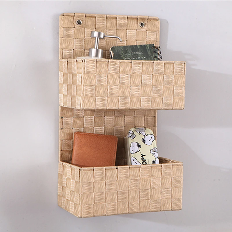 Best selling on Amazon in 2024 Bathroom organizing and  basket Wall mounted ribbon storage