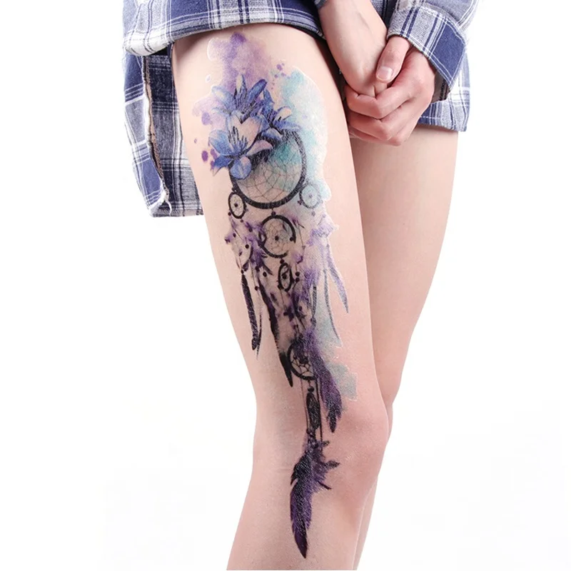 Wholesaler Sexy Full Arm Temporary Tattoo Stickers Pantyhose Tattoo