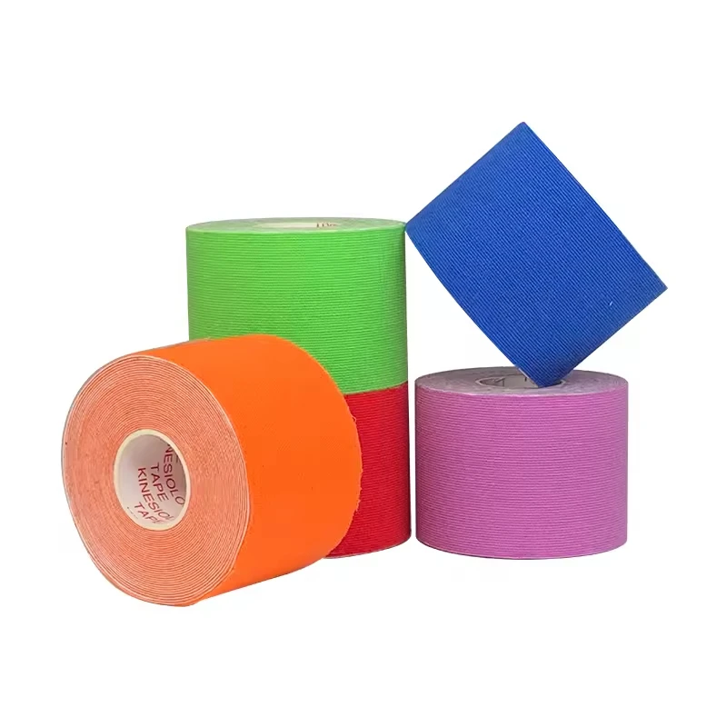 OEM Factory Supply 5cm 10 cm 15cm Vet Knee Elastic Kinesiology Tape Cotton Sportstape