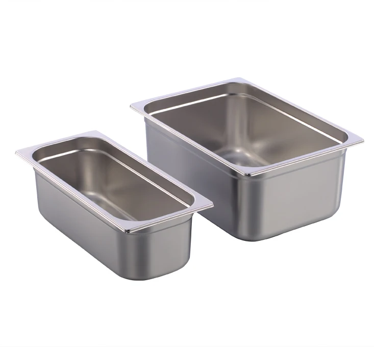 stainless steel pan for ice cream display refrigerator