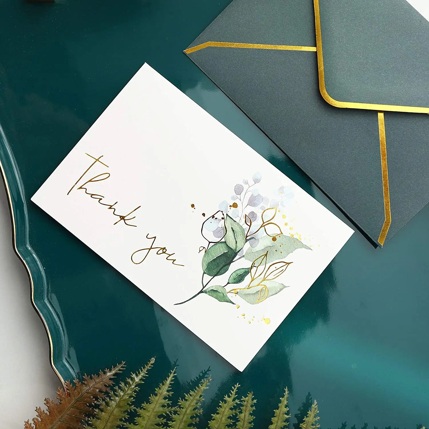 luxury thank you cards black with envelope envelope cards