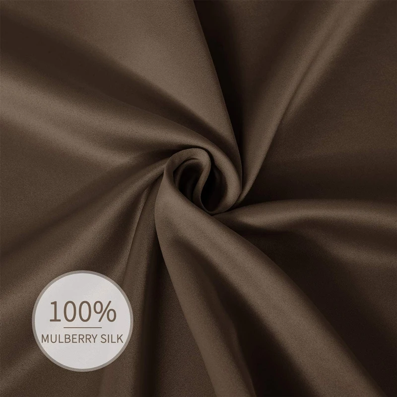 19Momme 100% Pure Silk Pillowcase with Envelope Closure 600 Thread Count Silk Pillowcase