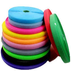 Die Cut Nylon Same Side Fasteners Convenient Hook Loop Tape One Side For Hat Shoes Use