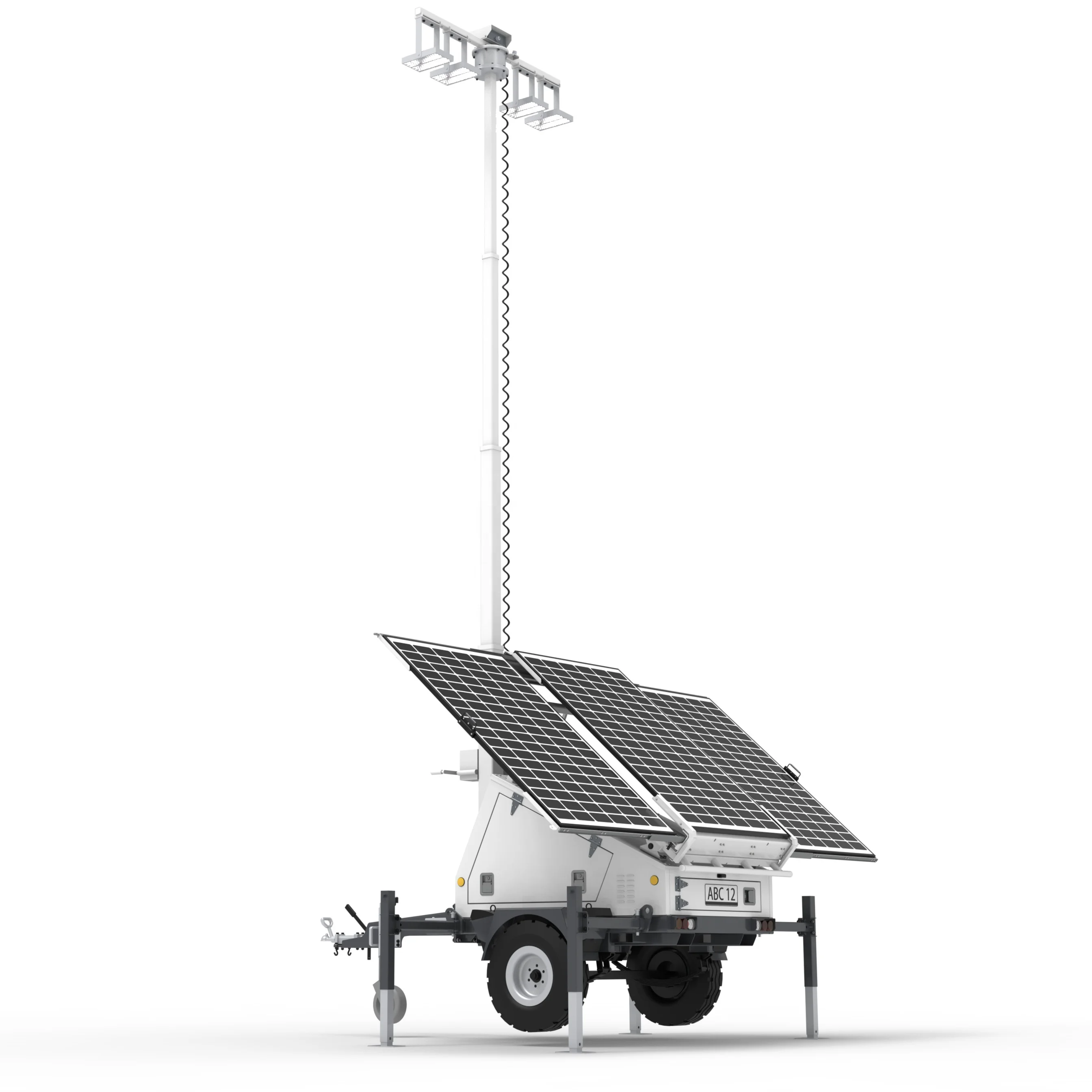 High Quality Mobile High Mast Led Light Main Power Supply Light Tower For Street and camping