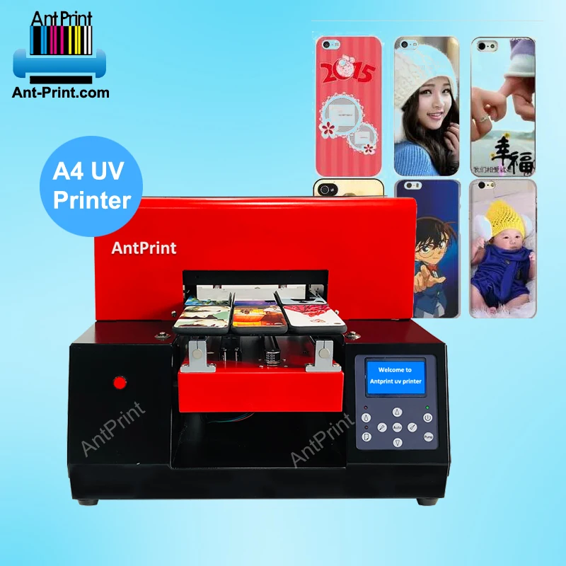Multifunctional a4 portable direct uv printer for printing on plastic glass uv printer a4 with white system