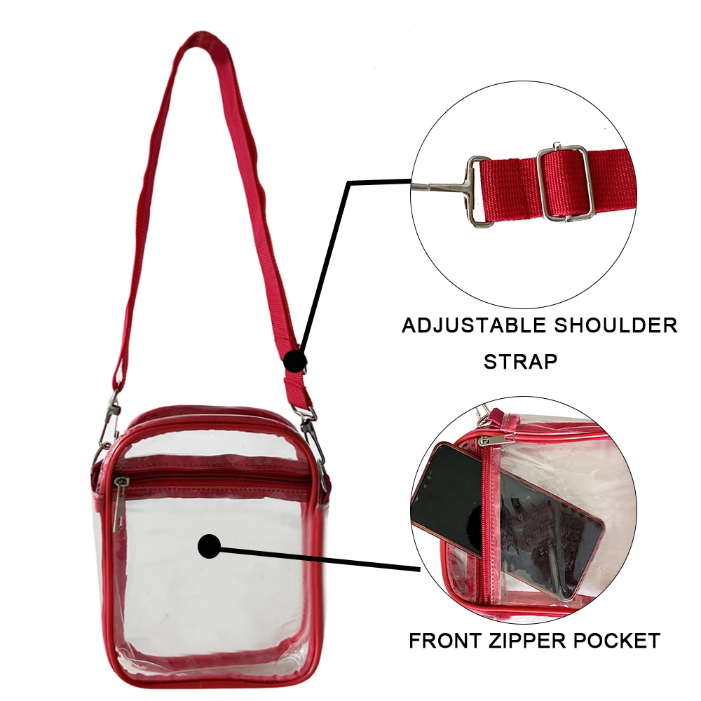 Good Quality Small Mini Clear PVC Water-proof Good Quality Children Kids Boys Girls PVC Bag Shoulder Bag Sling Bag
