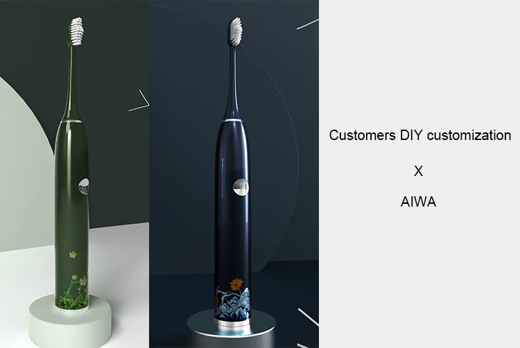 AIWO IPX7 Electric Toothbrush Waterproof Rechargeable Travel Toothbrushes Color OEM Electric Toothbrush For Adult