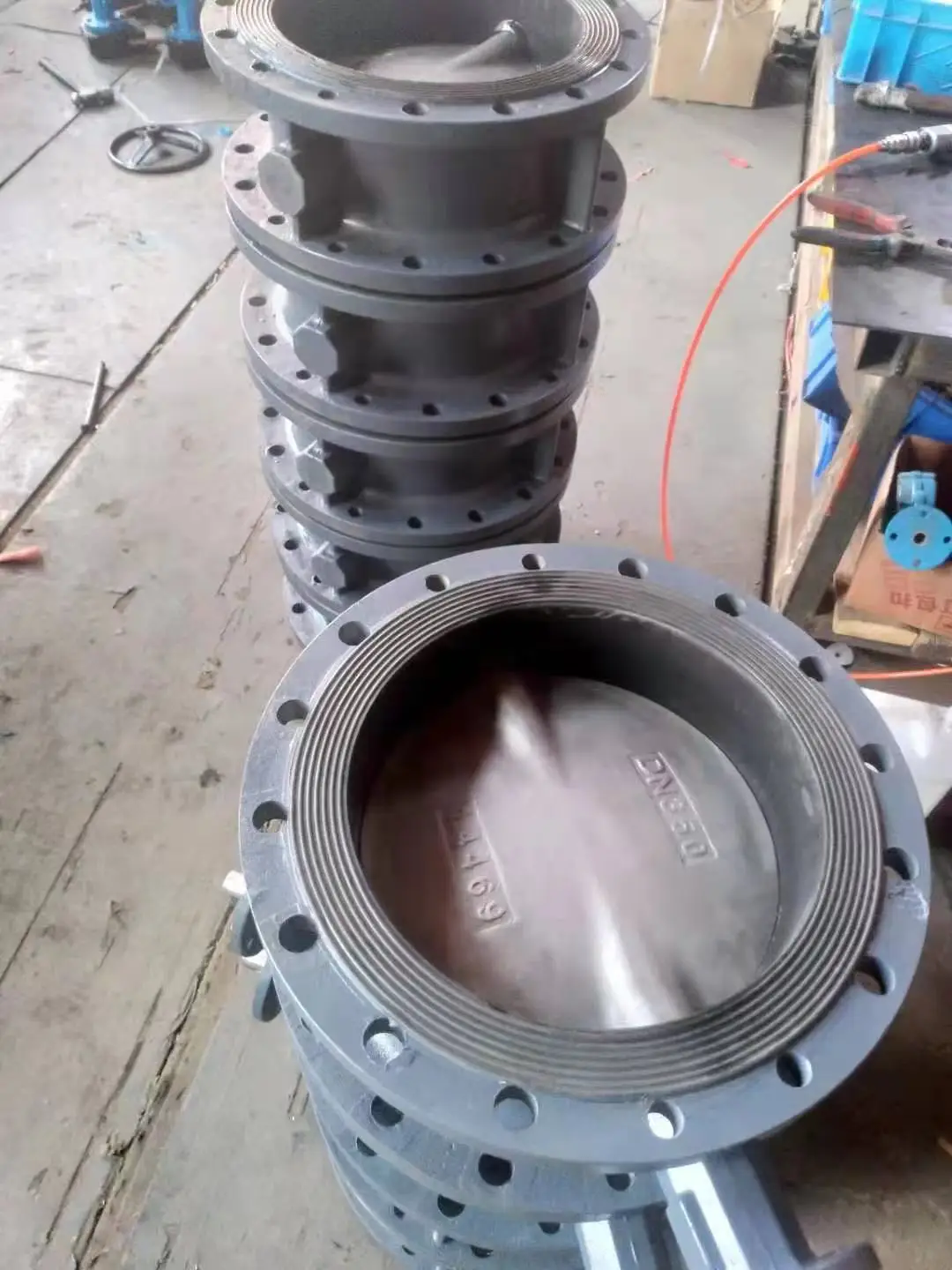 Double flange marine  butterfly valve