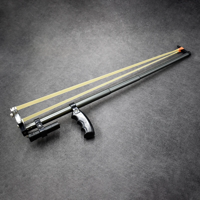 
Slingshot Retractable Long Rod Fish Shooting Slingshot Powerful Professional Stainless Steel Slingshot 