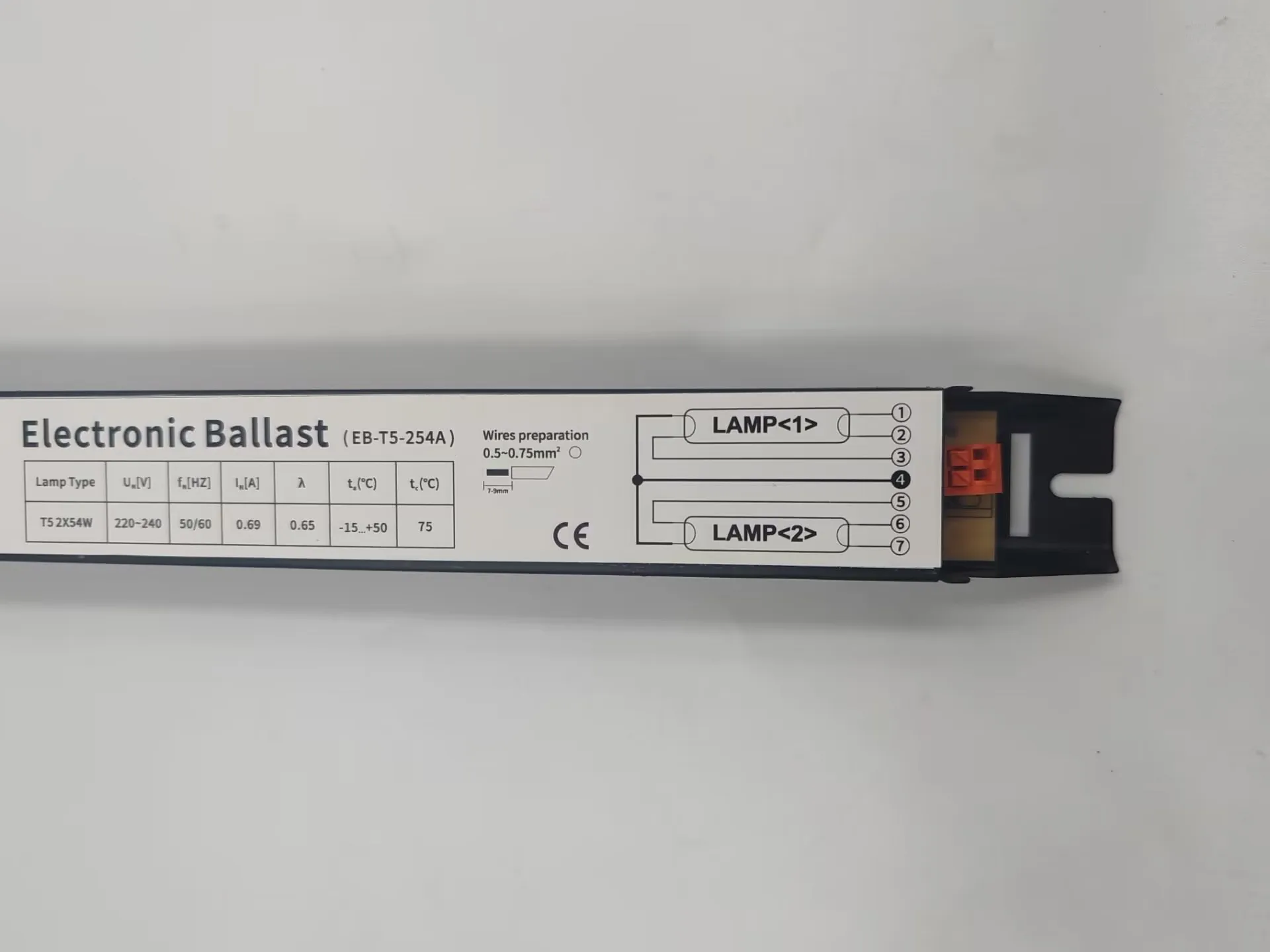 2x54w electronic ballast for  t5 Fluorescent Lamp balastro
