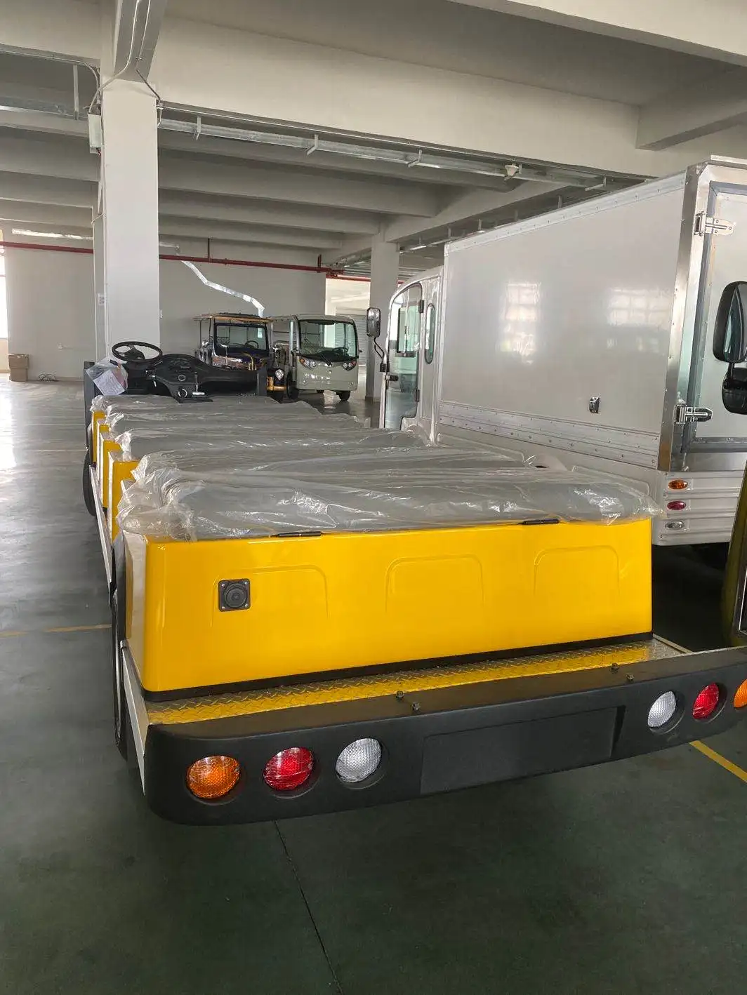 Electric Transport car 96v 12kw ac motor sightseeing bus with lithium battery