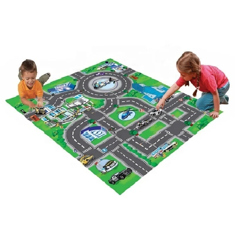 Wholesale large size puzzle activity traffic carpet chess mat for play