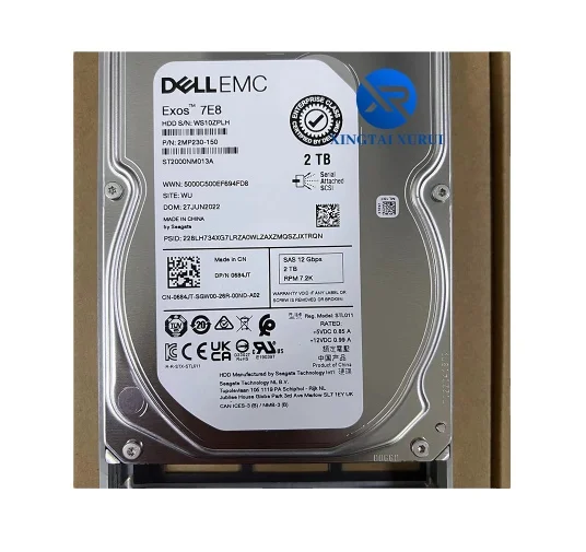 New dell  Hard Drive SAS 2T SAS 3.5 HOT Sale in stock