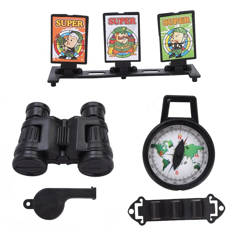 Cheap Simulation Police Toys Play Set 9PCS Role Play Plastic Police Equipment Set For Children