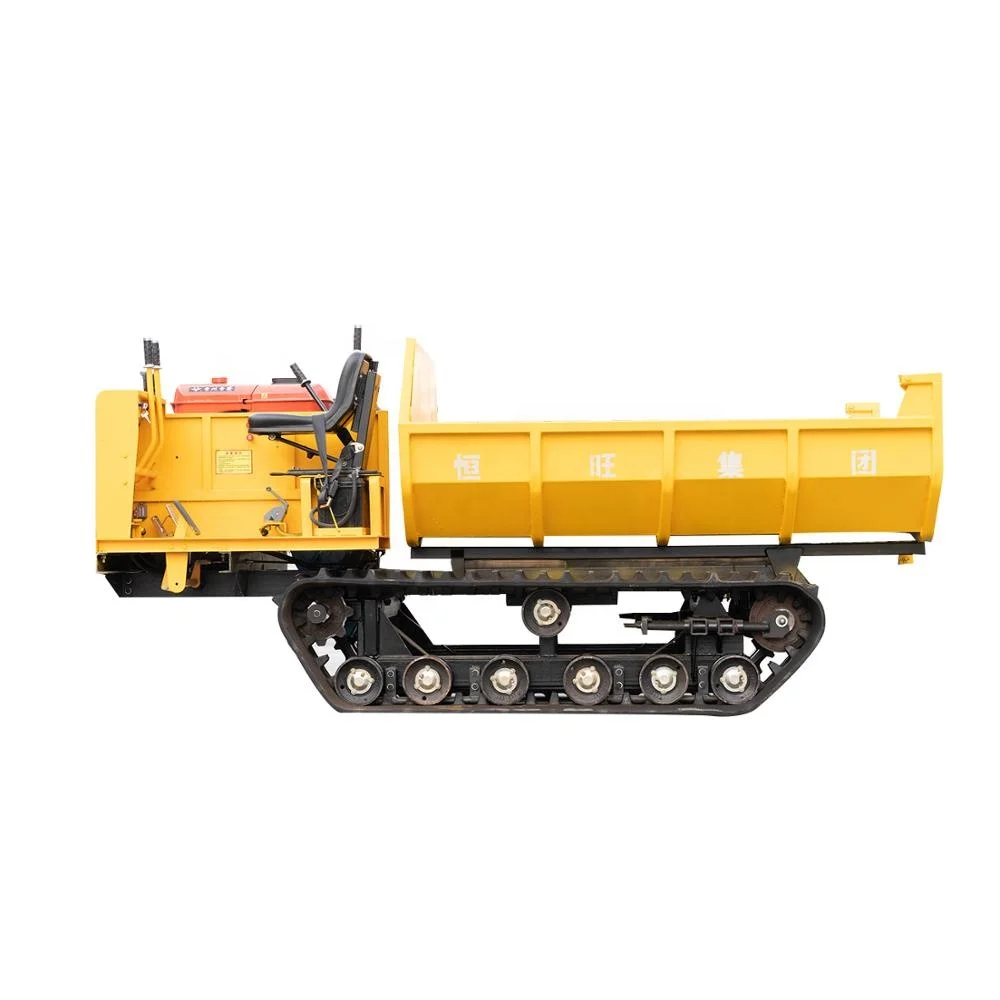 mini remote control garden oil palm tracked crawler dumper for sale