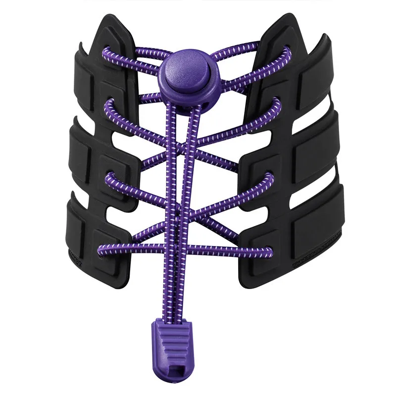 K445 New 19 colors Sneaker ShoeLaces Elastic No Tie Shoe Laces Stretching Lock Lazy laces Quick Rubber Shoelace Shoestrings