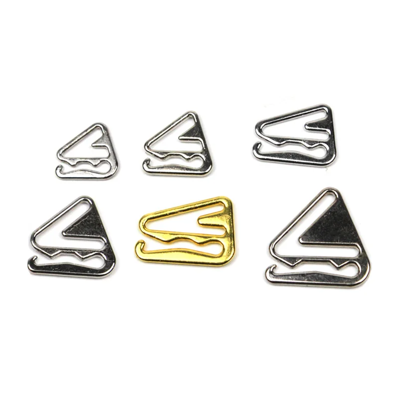 Underwear accessories bra ring slider manufacturer custom metal lingerie hardware bra strap adjuster slider ring g hook 10mm
