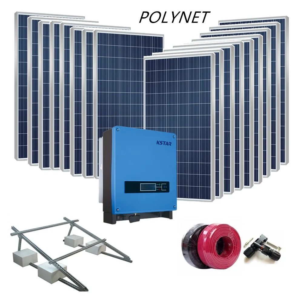 Продажа с завода Polynet, 5 кВт, сетевая солнечная энергетическая система, 5000 Вт, цена, Джодхпур раджазан