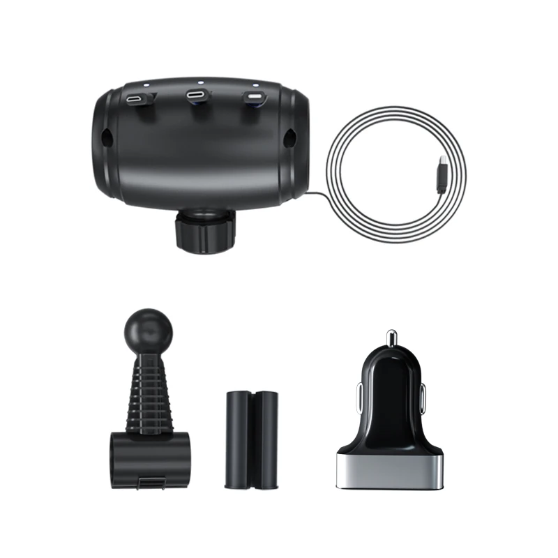 Wholesale OBSHI 2020 Car Taxi Headrest Backseat 3 in 1 Power Charging Station Car Charger Type C Micro USB for phone taxi