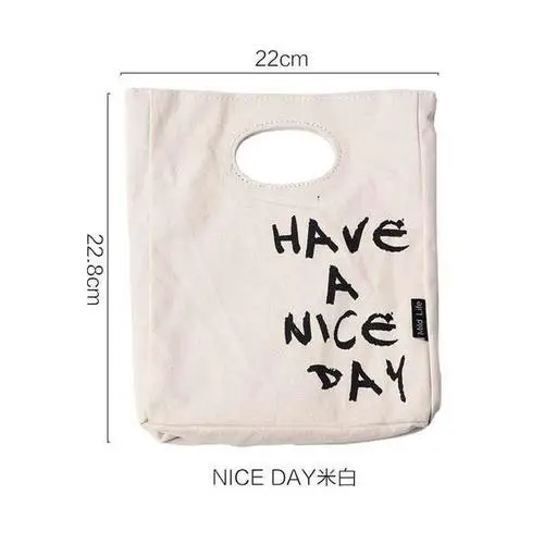 2019 new reusable picnic fruit vegetable breast milk waxed eco canvas lunch bag