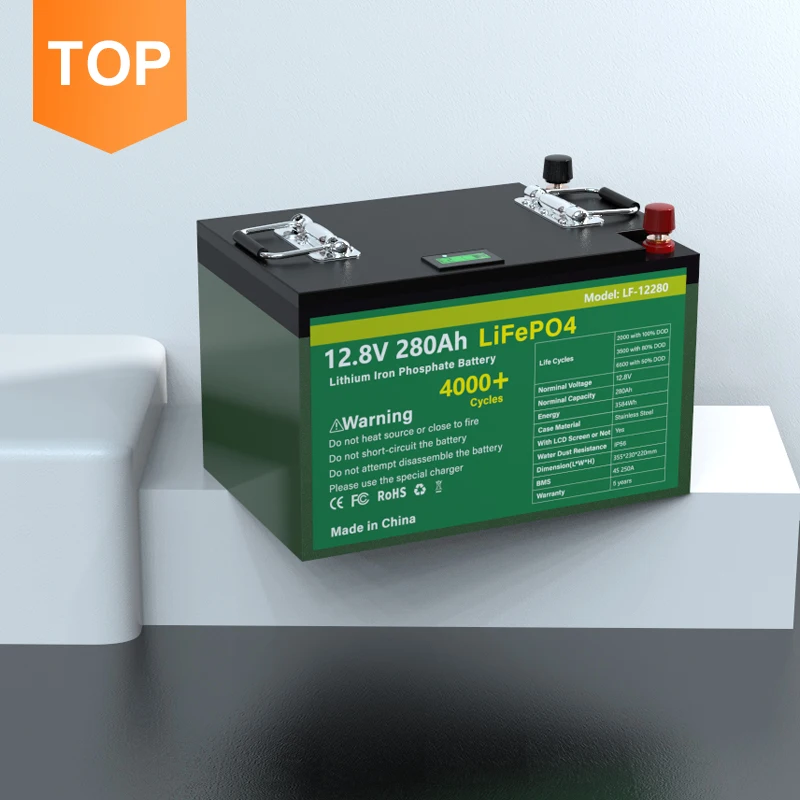 
12V 280Ah 300Ah Lifepo4 Bateria Auto A Solares Titanate Agriculture Sprayer Pump Iron Phosphate Car Charger Lithium Ion Battery 