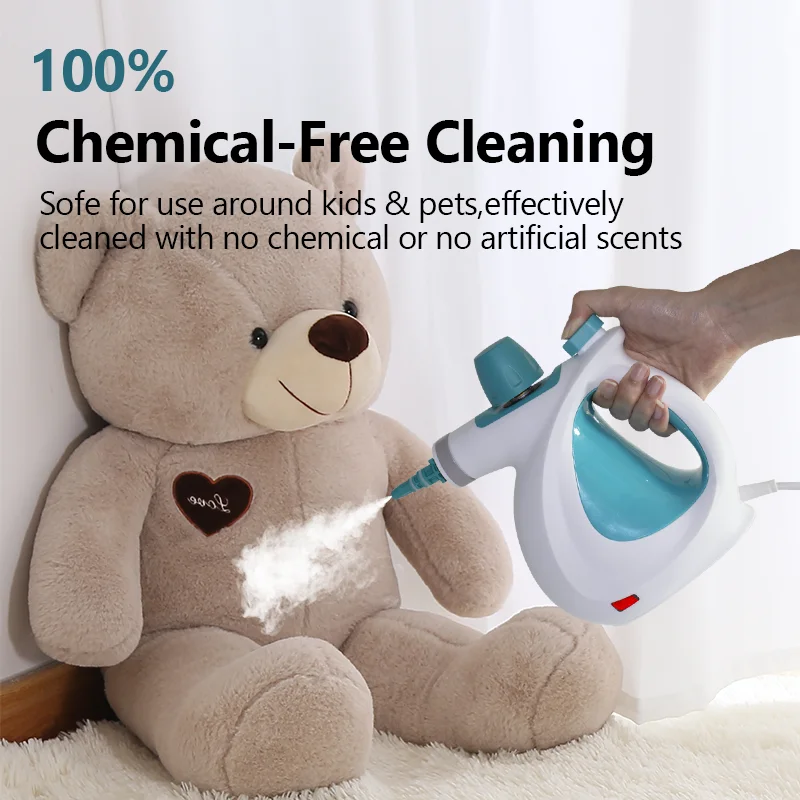 2024 Genuine 1050W Pressurized Multi-Surface Steam Cleaner With Tools To Remove Grime Grease Steamer For Cleaning Floor Car