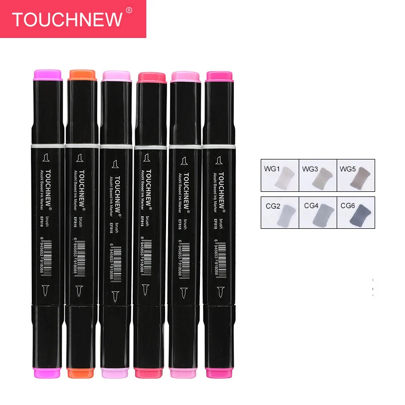 
6/12/24/30/36/40/60/80 Customs Amazon Soft Brush Head Art Marker Supply Artistic Sketching Alcohol Permane Marker Pens 