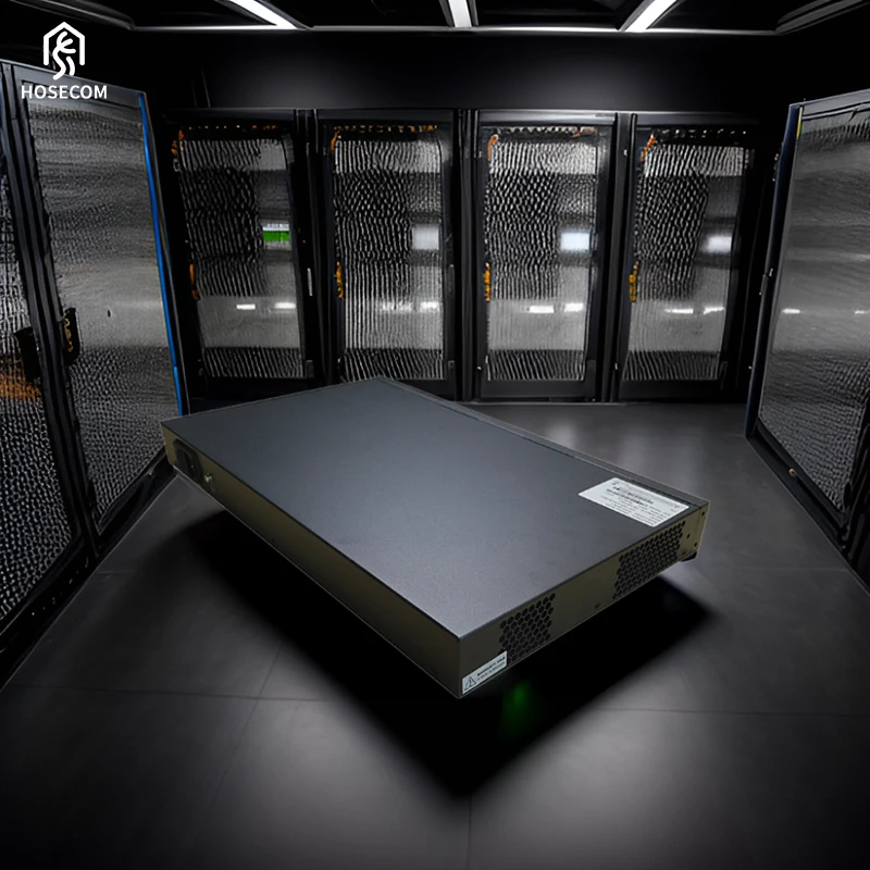 Hosecom 24-Port POE Network Switch 10G Uplink Layer 3 Ethernet Switch for QOS Stackable SNMP Functions