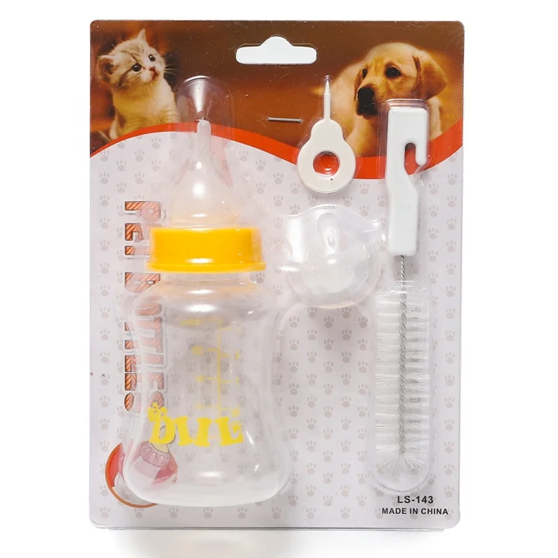 150ml Pet Nursing Bottle Kits Replacement Nipple Cat Feeding Bottle Dog Milk Bottle