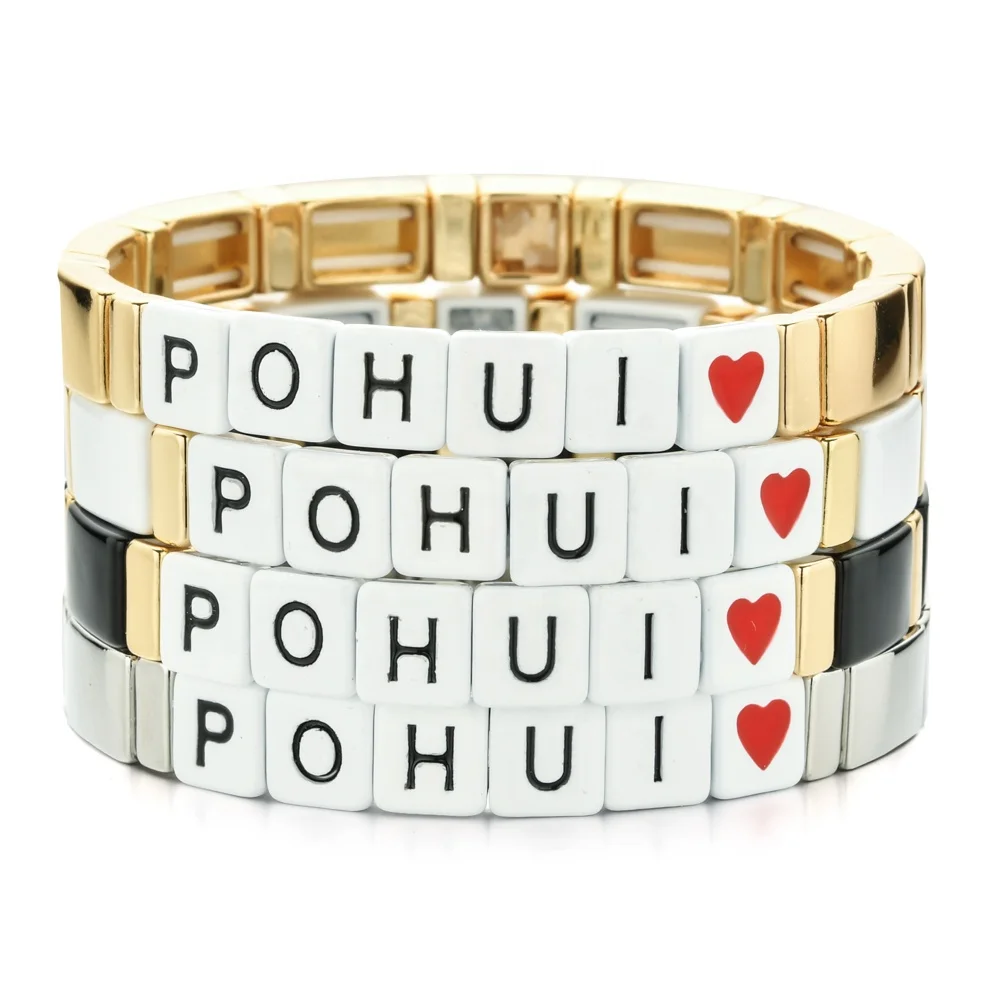 Russia Ukraine Belarus Fashion Jewelry Gold Silver Color Metal Enamel Bracelets RU Russian pohui Bracelet