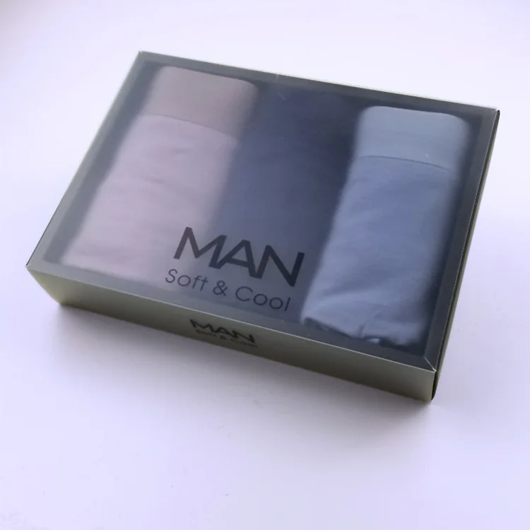 Eco Friendly Clear Frosted Cardboard Men Women Draw Pant Underwear Sock Lingerie Box Packaging Paper Corrugated Board Guangdong