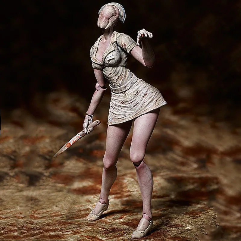 15cm movie Silent Hill Faceless nurse action figure movable pvc model toy