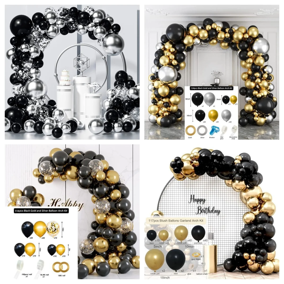 Hot Selling Themed Balloons Arch Garland Kit Unicorn Birthday Party Wedding Baby Shower Party Decorations Multicolor balloon set