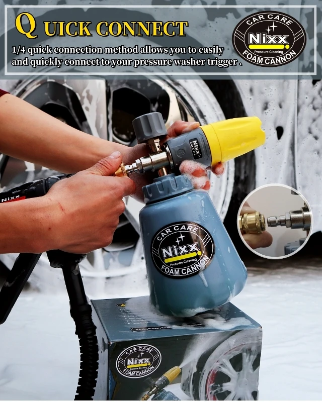 1/4 Quick Connect Good Quality Car Wash  Adjust Spray Cannon Nozzle Snow Foam Lance Gun For Karcher Washer