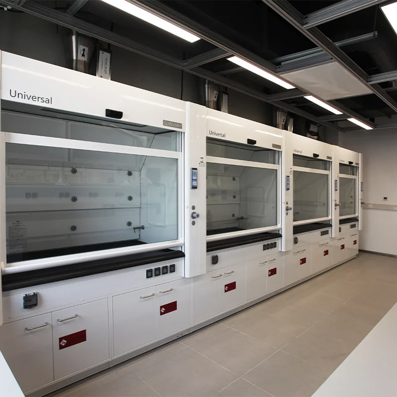 Hot sale chemical acid resistant fume cupboard industrial exhaust hood Laboratory furniture steel fume hood