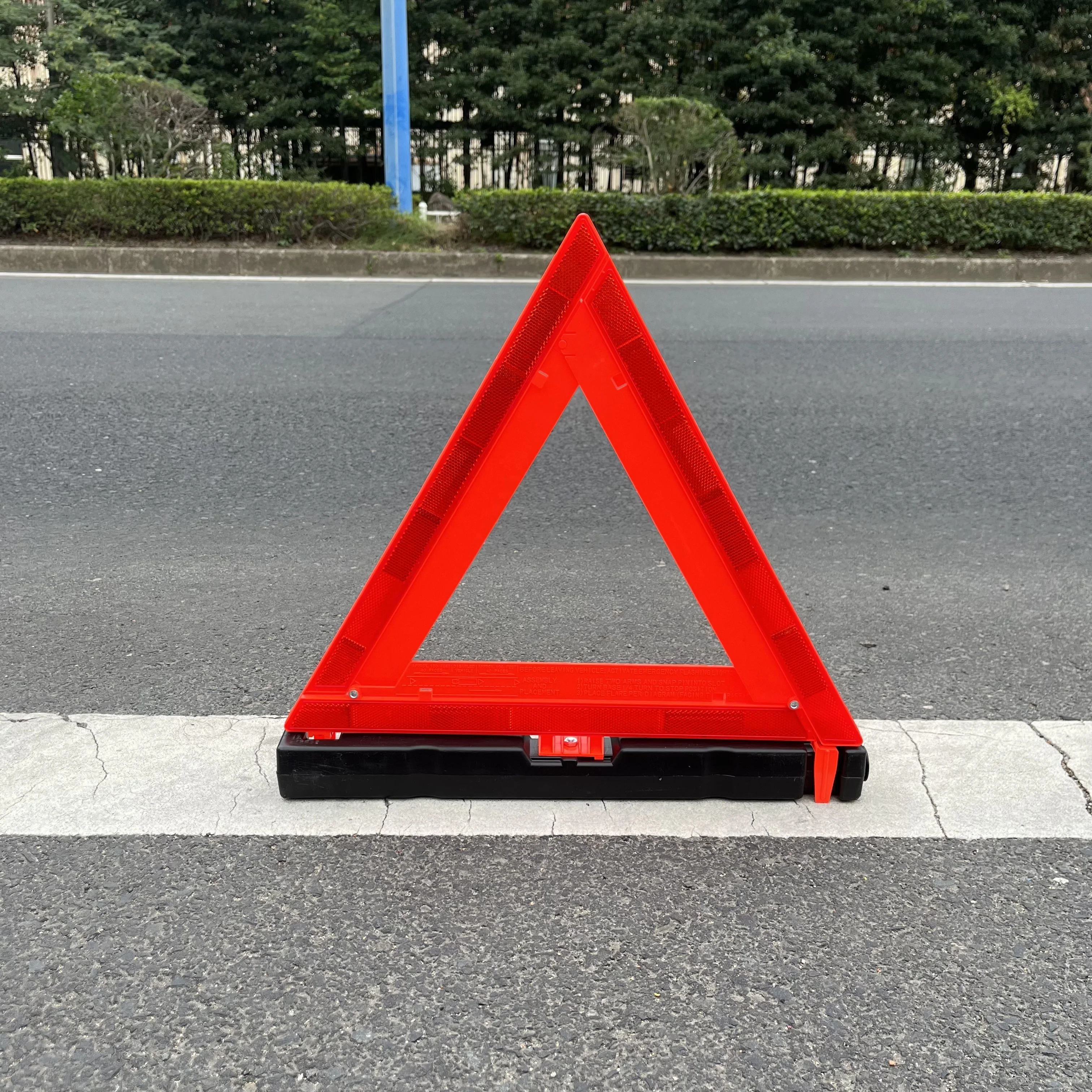 Hot Sale Folding Car Safety Reflective Traffic Foldable Warning Tripod Triangle