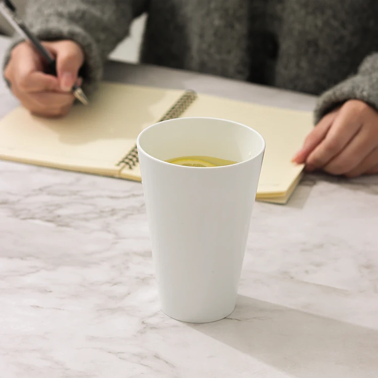 K&B Wholesale Eco Friendly Compostable Reusable Cups PLA Bamboo Fiber Coffee Water Cup