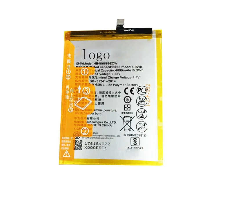 3.85V 4000mAh HB406689ECW Mobile phone Battery for Huawei HB406689ECW Battery
