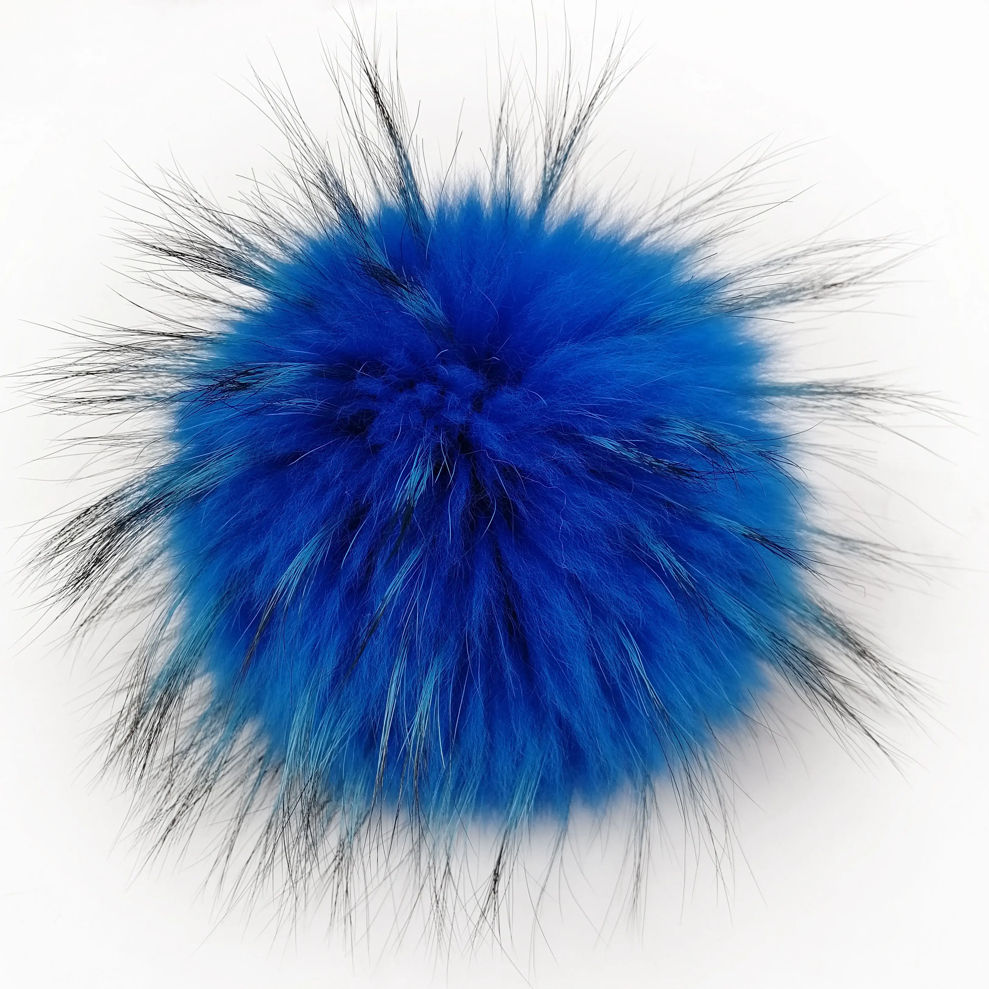 15cm Big size fur pompom ball real raccoon fur for beanies fur pompoms ball