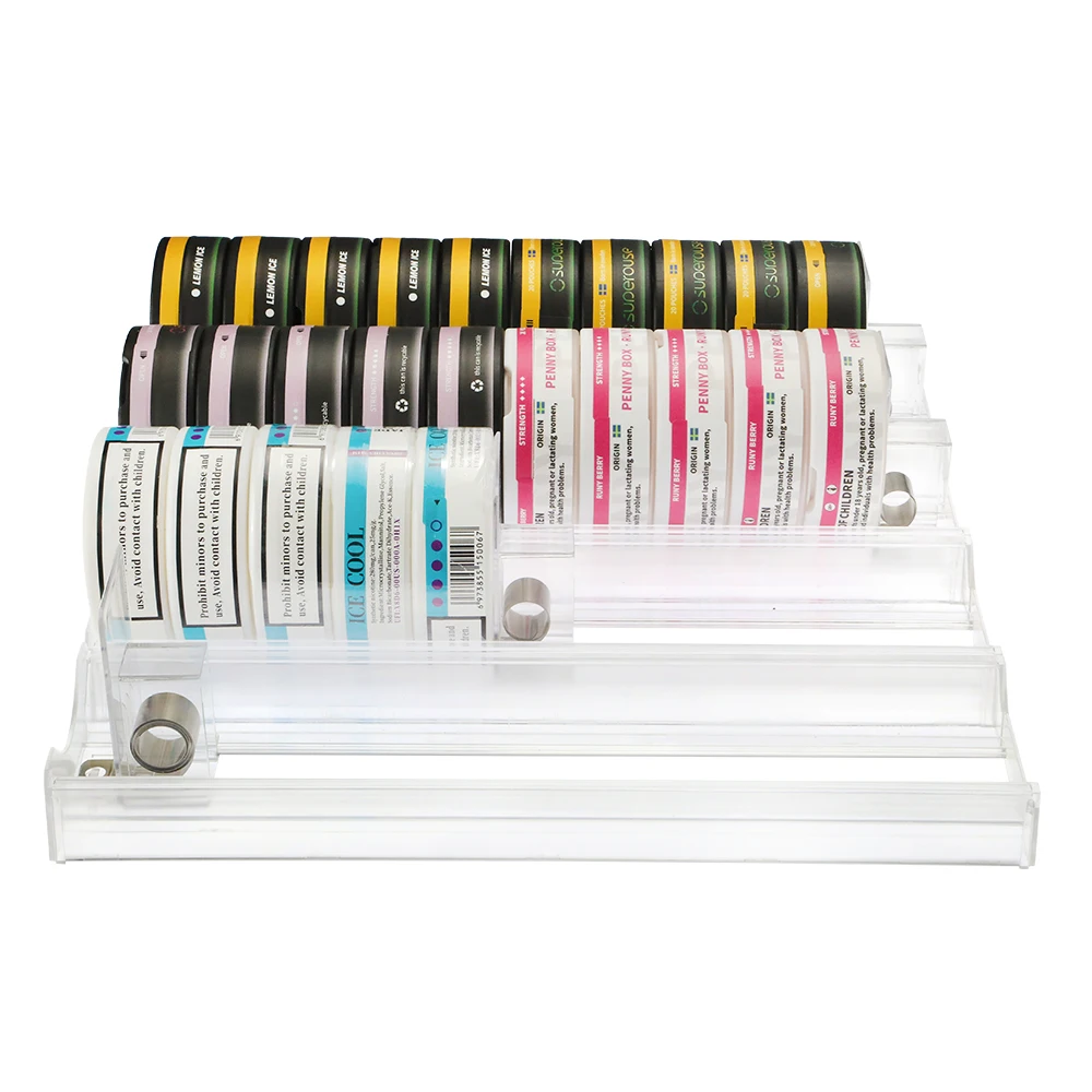 Wholesale Aluminum Nicotine Pouches Lip Round Cigarette Case Circular Oral Cans Chewing Wholesale Tobacco Organizer Snus Pusher
