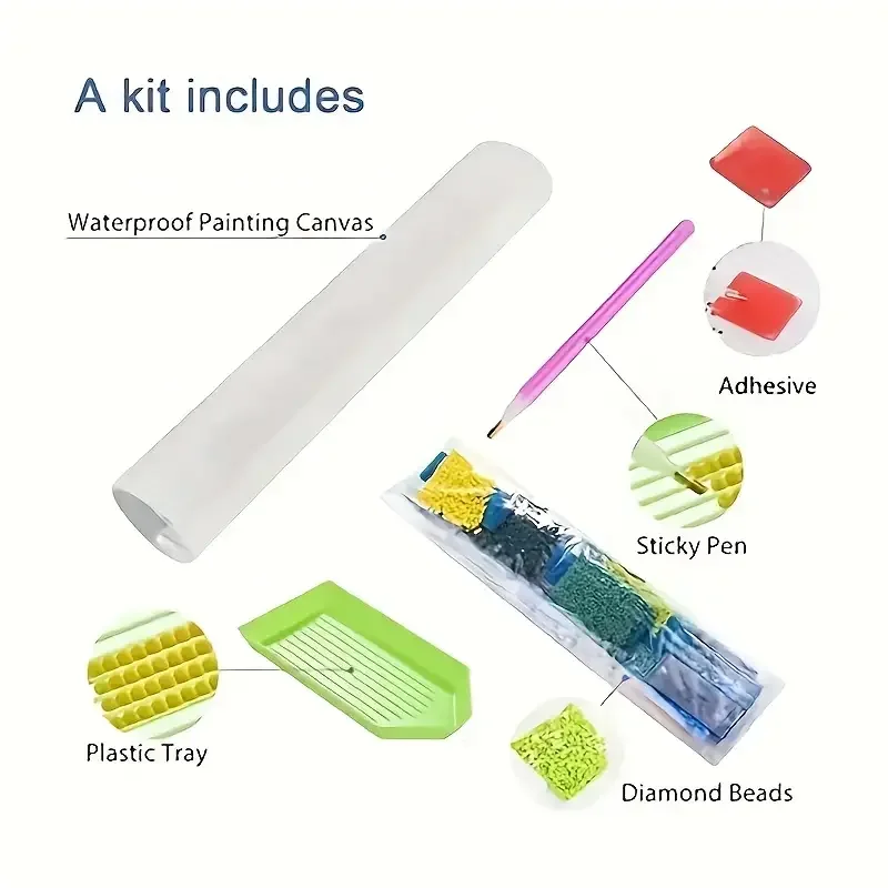 5D DIY Full Diamond Coverage Wall Decoration Sparkling Rhinestone Embroidery Fairy Masterpiece Painting Kit Valentines Day Eid