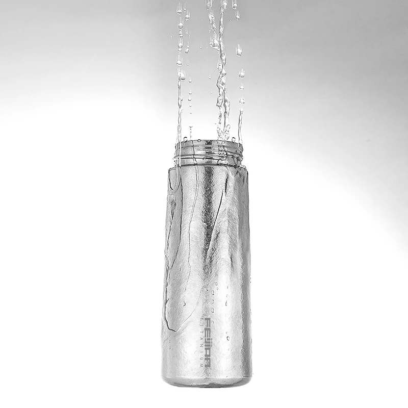 FEIJIAN 280ml Titanium Thermos Bottle Vacuum Flask Insulated Cup with Gift Box