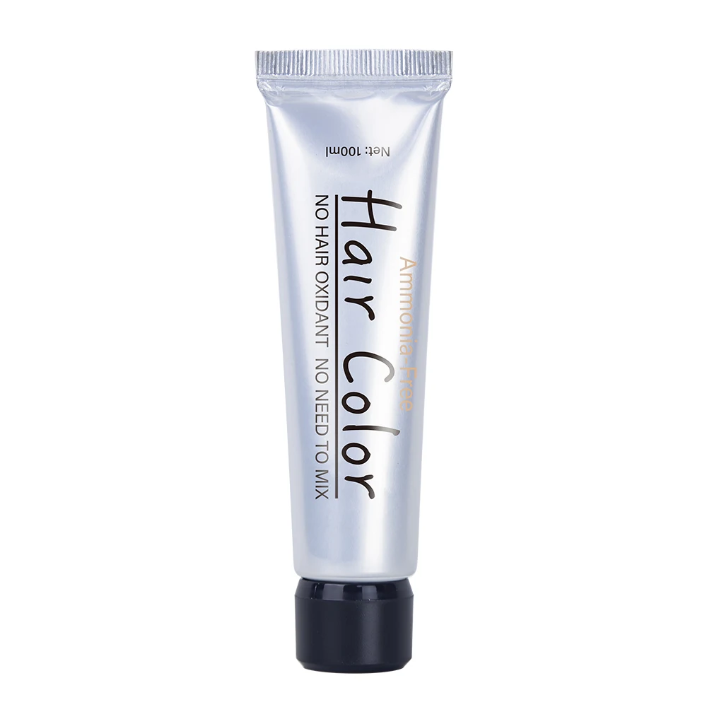 beauty product Black Wash White Ammonia free hair color cream without oxidant cover gray 100ml black hair dye shampoo cream