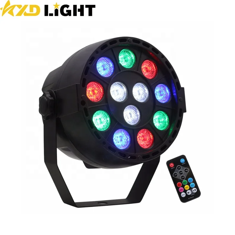 LED Par Can 12x3W RGB DMX Wireless Stage Lighting  LED Mini DJ Light Wash Lights fir Wedding Club Event