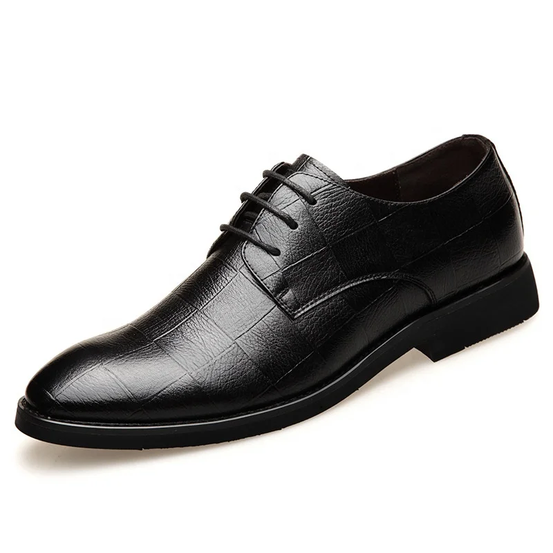 
New Arrival Four Season Dress Large Men Business Shoes Low Top Waterproof Leather Shoes 