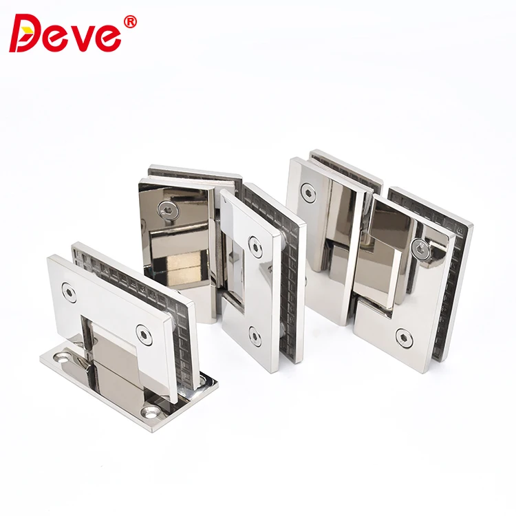 Quality Stainless Steel Heavy Duty Shower 135 Degree Glass to Glass Door Hinge Clamp