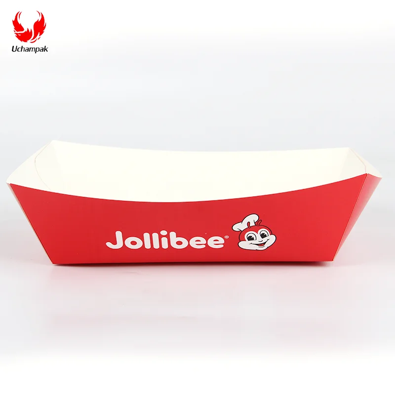 Paper Food Tray Disposable Kraft Paper Food Serving Tray Bulk Brown For Nachos Tacos BBQ Fries