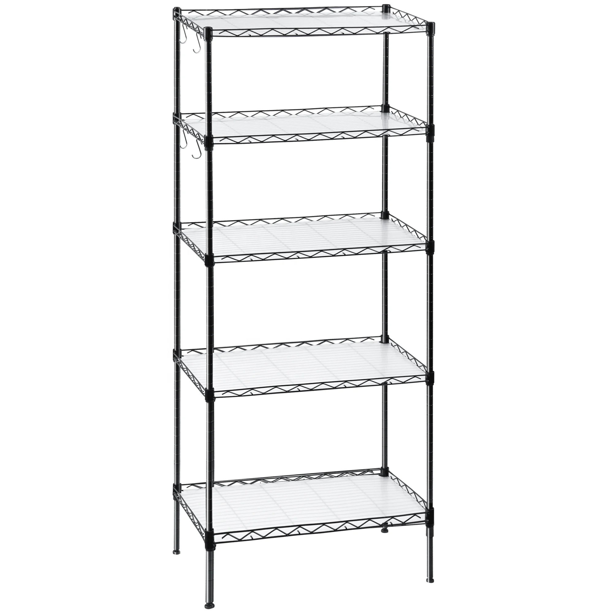 Wholesale High Quality Durable Wire Shelving 5 tier metal Storage shelving racks